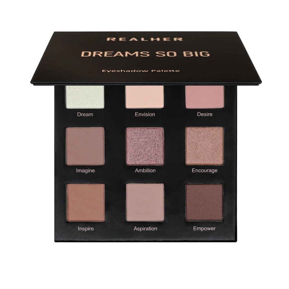 RealHer Eyeshadow Palette with Cream, Pink, and Brown Shades